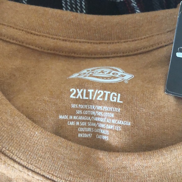 Mens Dickies Heavyweight Bundle Flannel + Pocket Tee - Picture 8 of 17